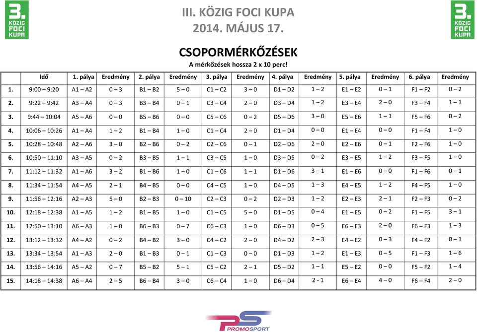 9:44 10:04 A5 A6 0 0 B5 B6 0 0 C5 C6 0 2 D5 D6 3 0 E5 E6 1 1 F5 F6 0 2 4. 10:06 10:26 A1 A4 1 2 B1 B4 1 0 C1 C4 D1 D4 0 0 E1 E4 0 0 F1 F4 1 0 5.