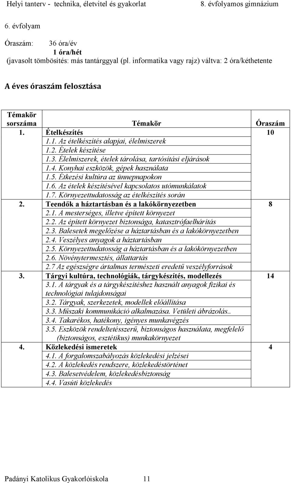 Étkezési kultúra az ünnepnapokon 1.6. Az ételek készítésével kapcsolatos utómunkálatok 1.7. Környezettudatosság az ételkészítés során 2. Teendők a háztartásban és a lakókörnyezetben 8 2.1. A mesterséges, illetve épített környezet 2.