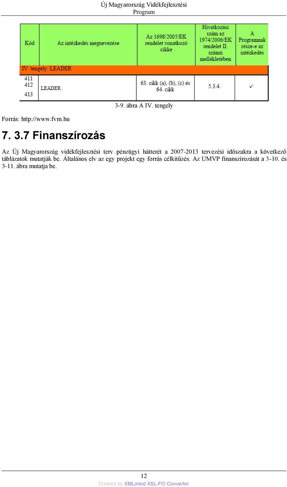 2007-2013 tervezési időszakra a következő táblázatok mutatják be.