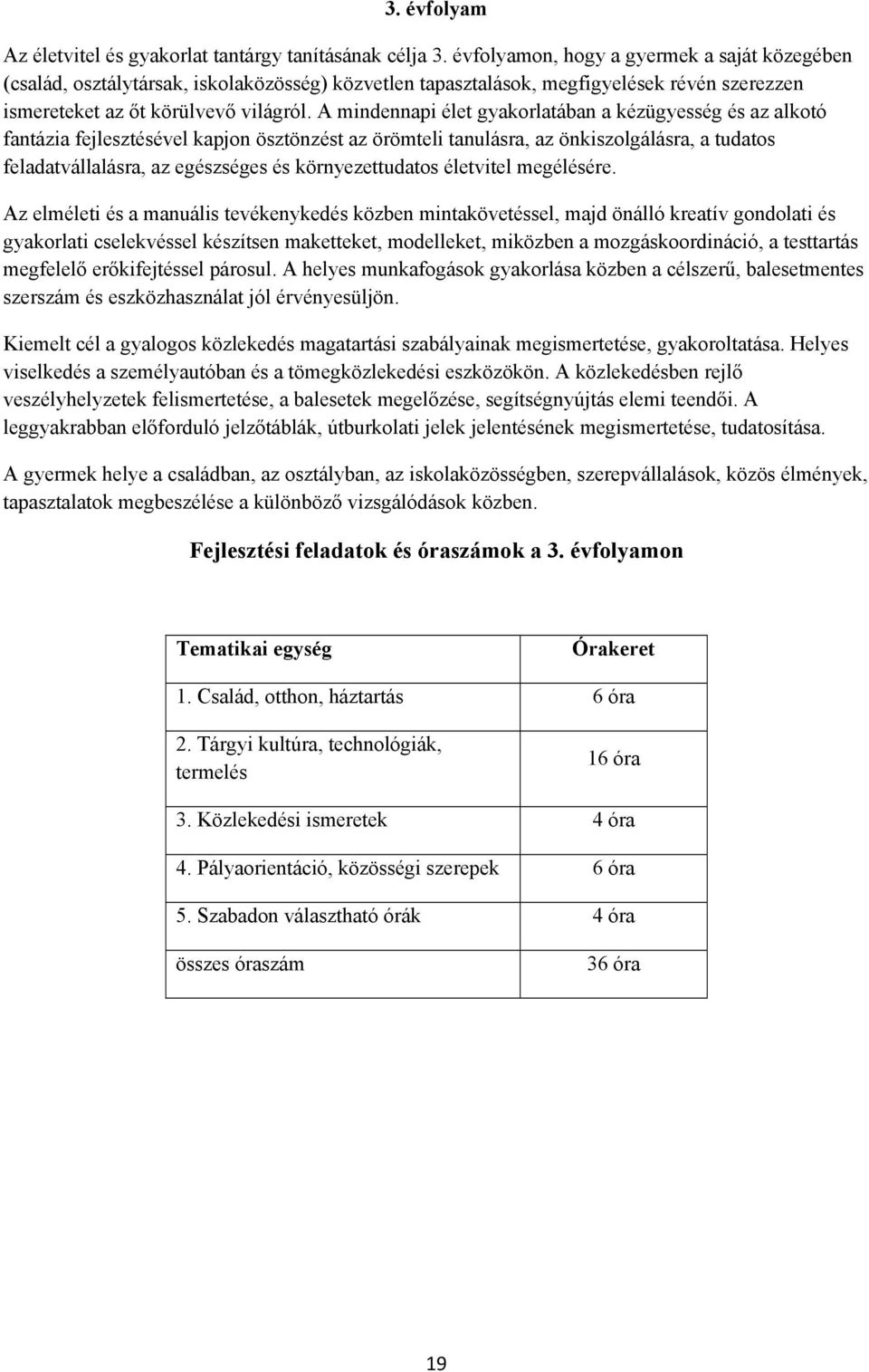 A mindennapi élet gyakorlatában a kézügyesség és az alkotó fantázia fejlesztésével kapjon ösztönzést az örömteli tanulásra, az önkiszolgálásra, a tudatos feladatvállalásra, az egészséges és