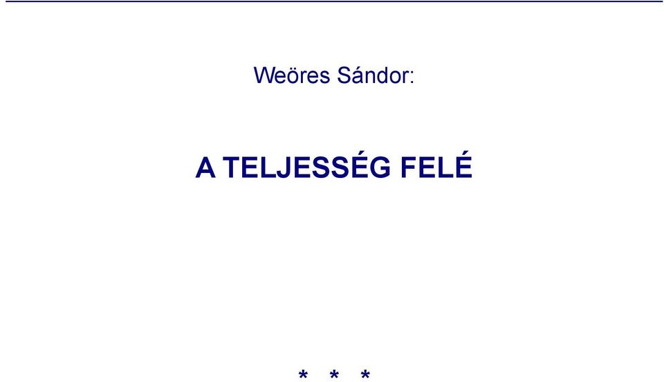 TELJESSÉG