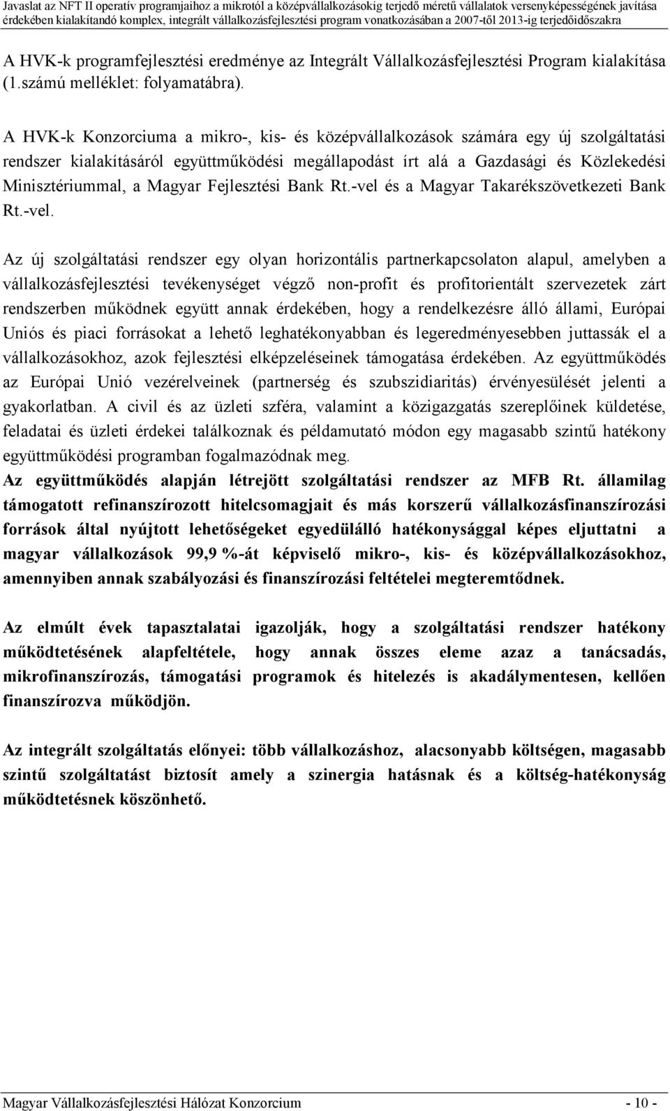 Fejlesztési Bank Rt.-vel 