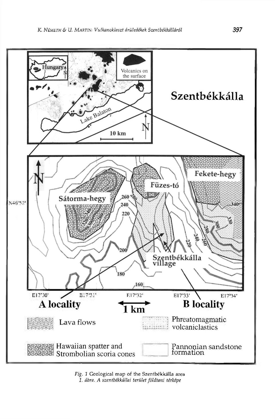 flows M E17"32' lkm Е17 33' \ E17 34' В locality Phreatomagmatic volcaniclastics