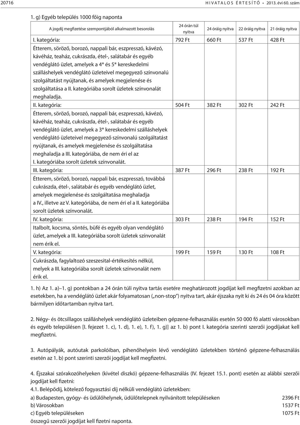 kategóriába sorolt üzletek színvonalát meghaladja. II.