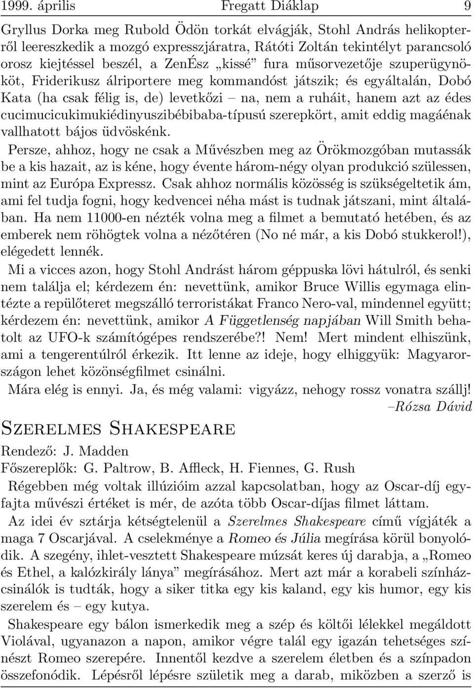 Online randevú melléknevek