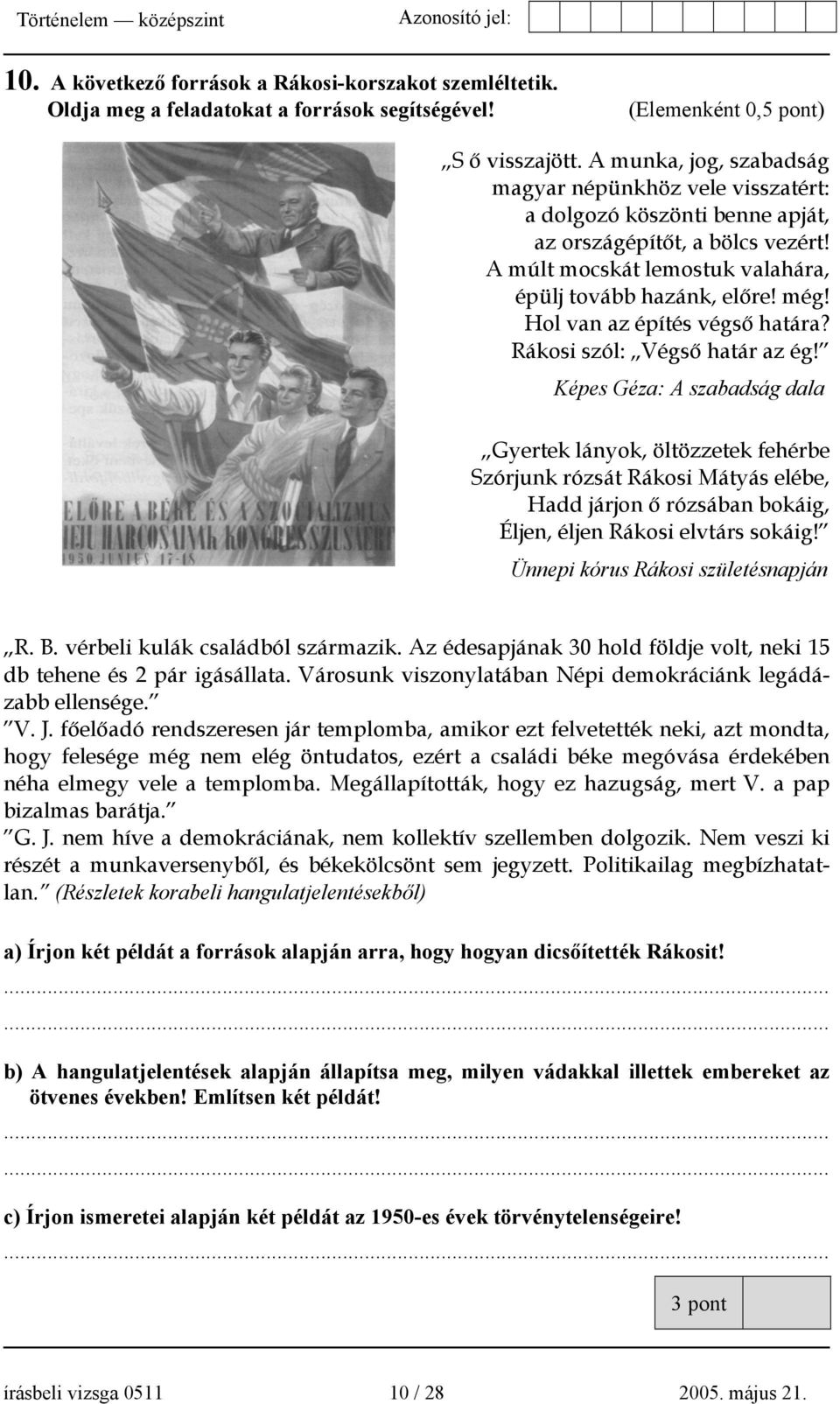 Hol van az építés végső határa? Rákosi szól: Végső határ az ég!