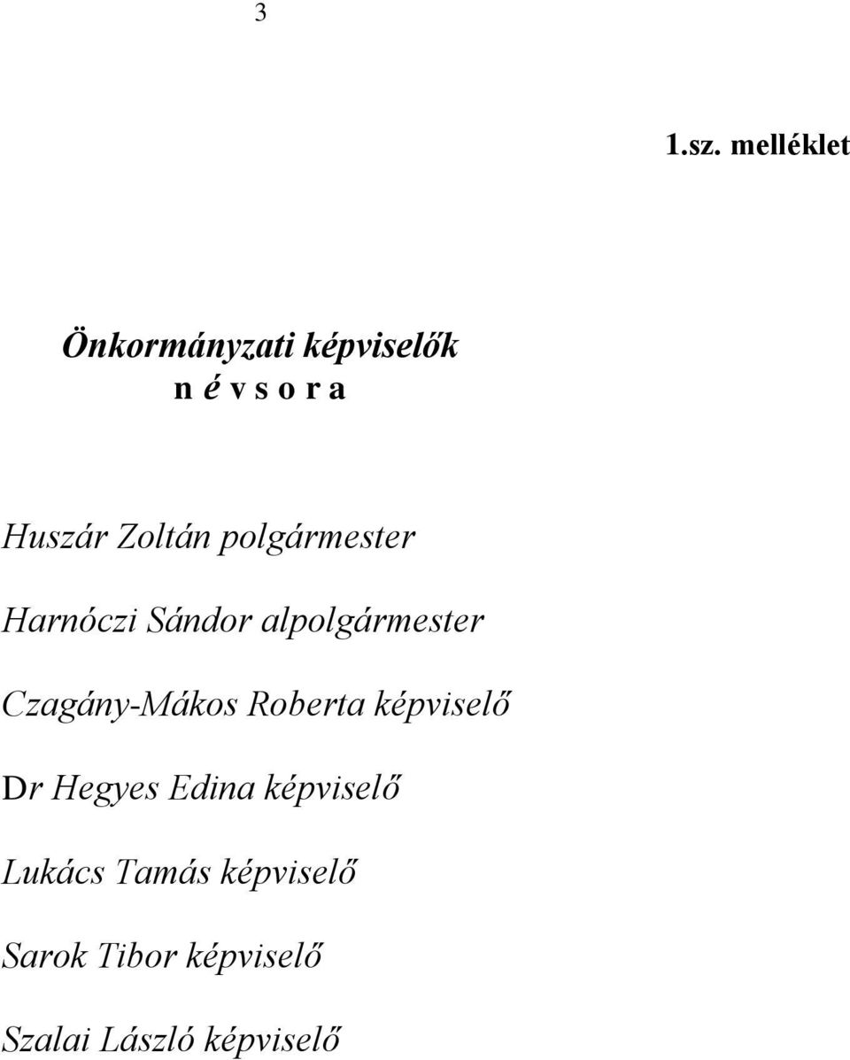Zoltán polgármester Harnóczi Sándor alpolgármester