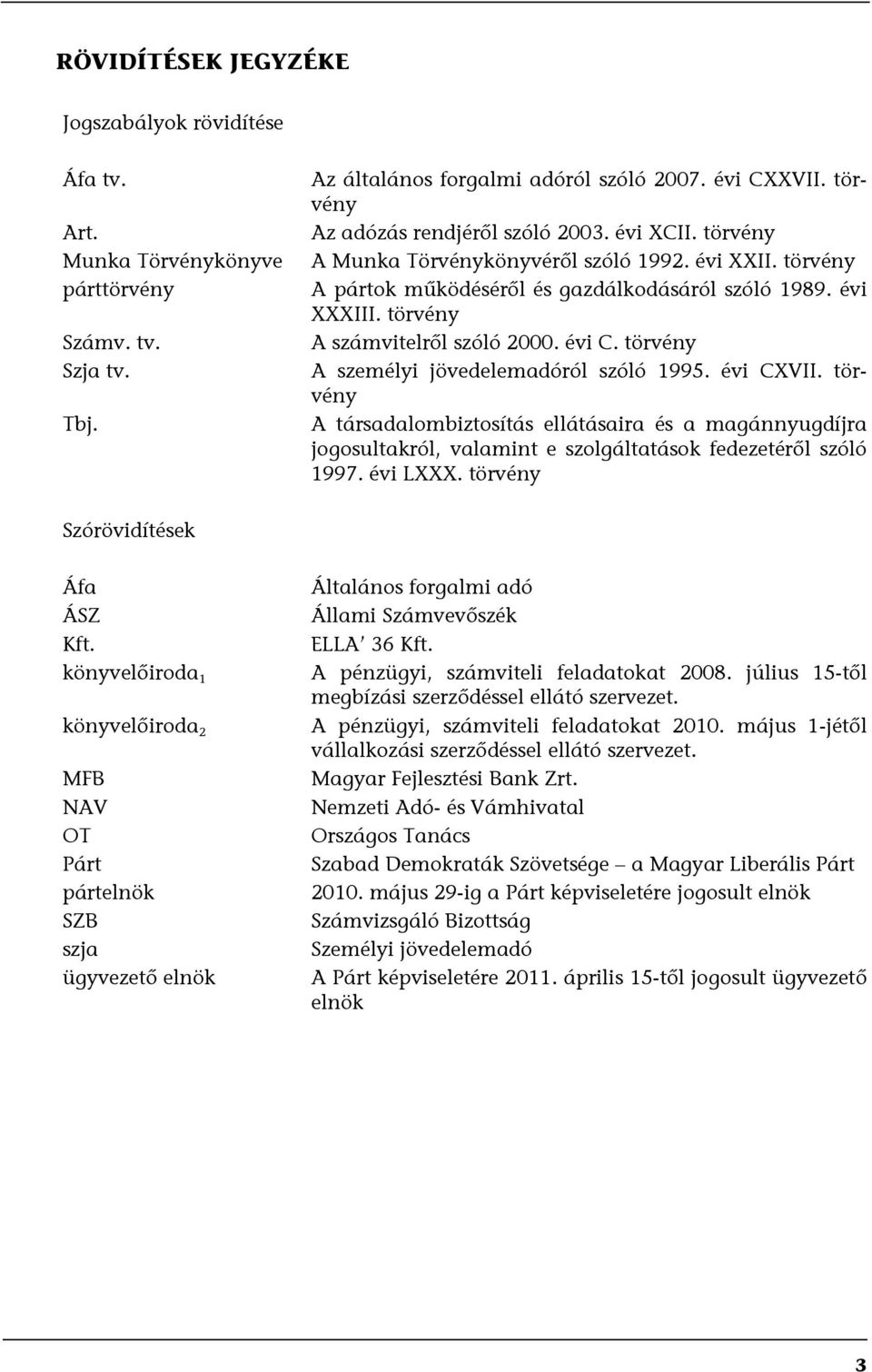 törvény A számvitelről szóló 2000. évi C. törvény A személyi jövedelemadóról szóló 1995. évi CXVII.