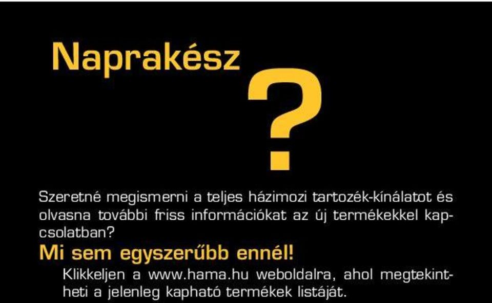 olvasna további friss információkat az új termékekkel