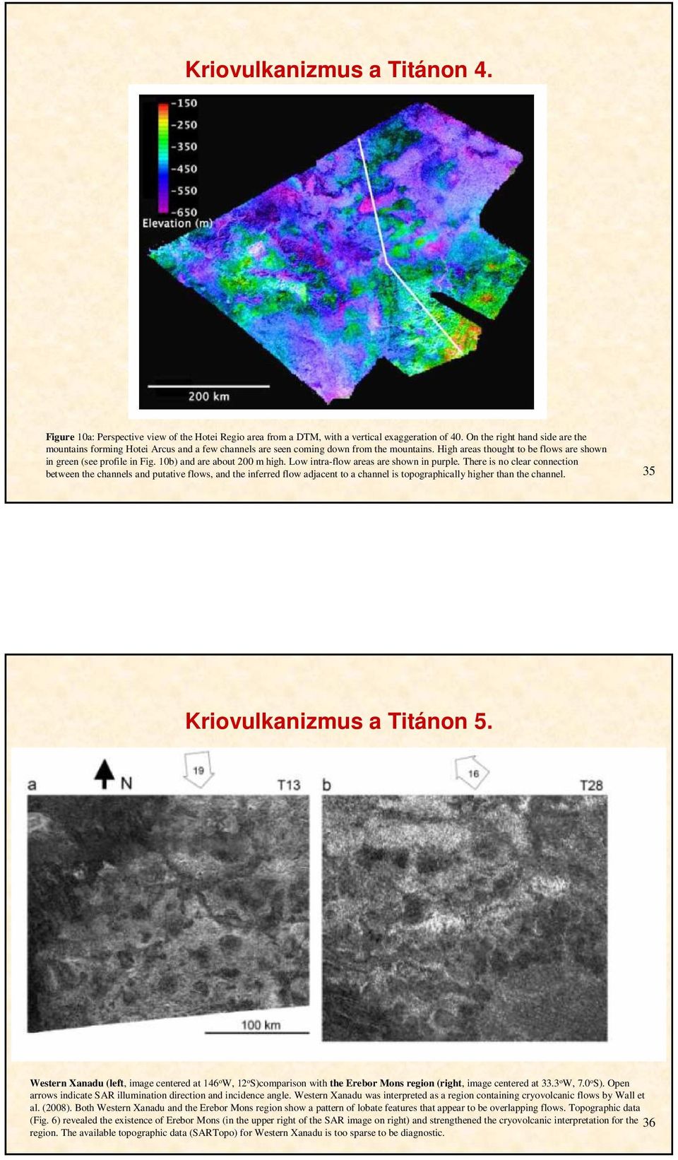 10b) and are about 200 m high. Low intra-flow areas are shown in purple.