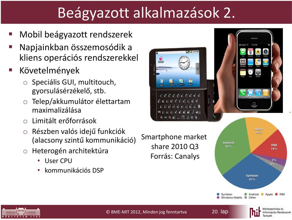 GUI, multitouch, gyorsulásérzékelő, stb.