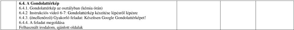 2 Instrukciós videó 6-7: Gondolattérkép készítése lépésről lépésre 6.4.