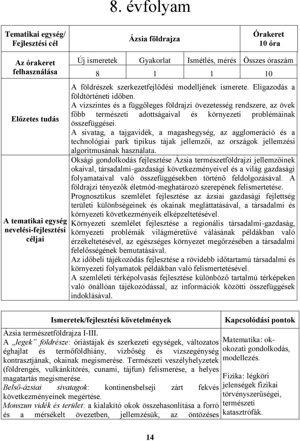 A vízszintes és a függőleges földrajzi övezetesség rendszere, az övek főbb természeti adottságaival és környezeti problémáinak összefüggései.