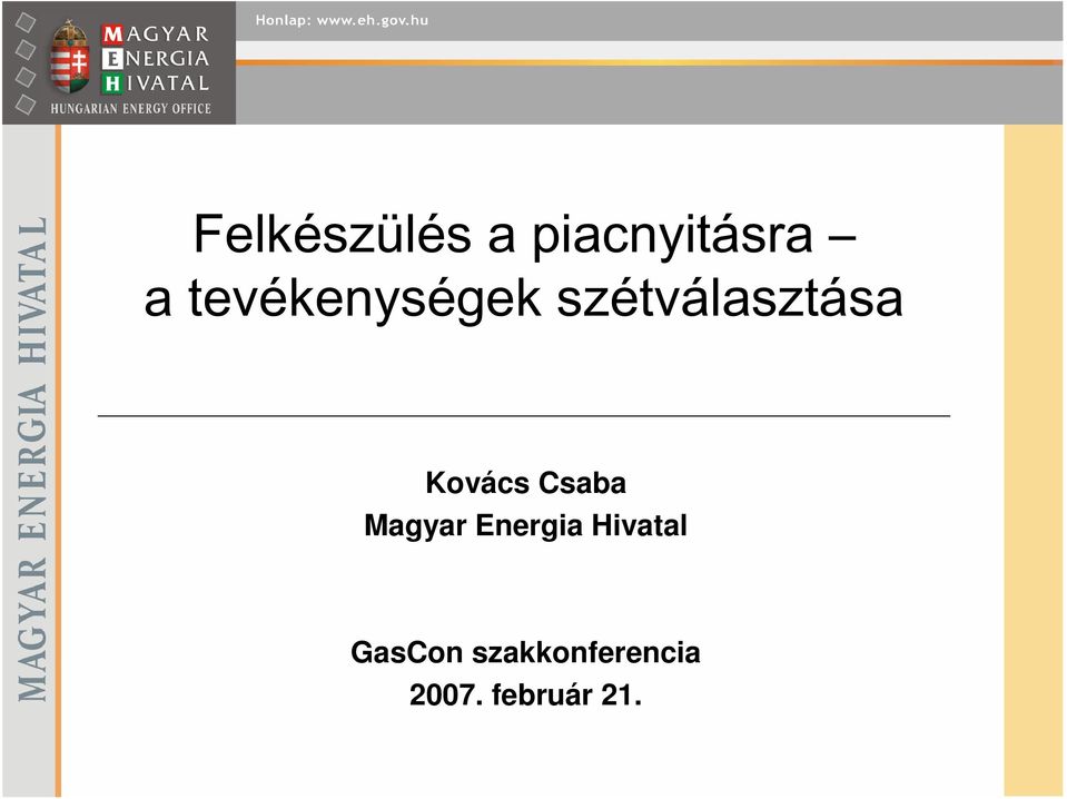 Kovács Csaba Magyar Energia