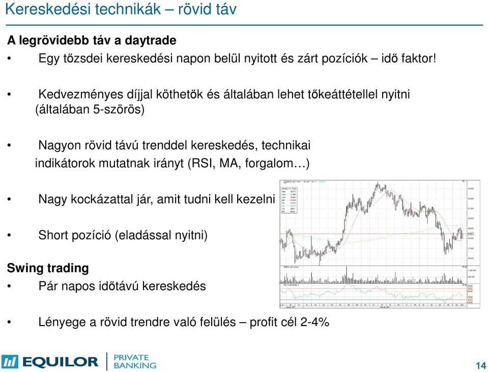 Kedvezményes díjjal köthetők és általában lehet tőkeáttétellel nyitni (általában 5-szörös) Nagyon rövid távú trenddel