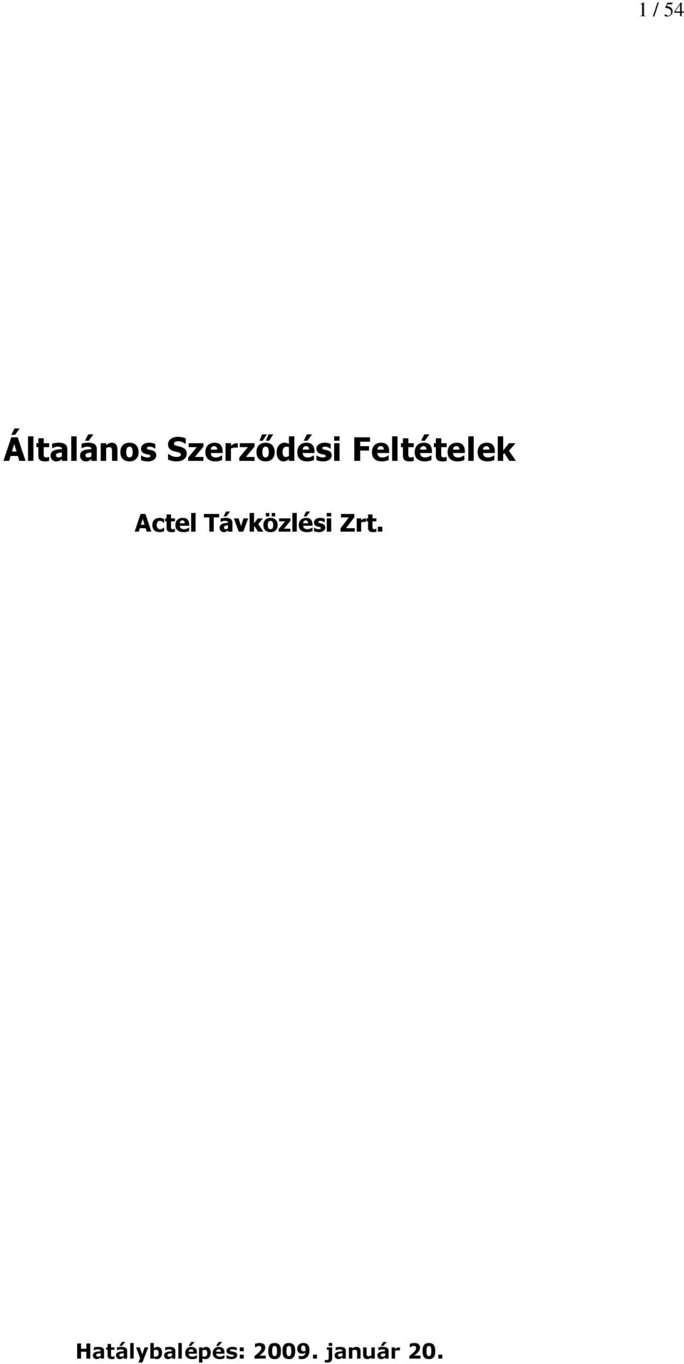 Actel Távközlési Zrt.