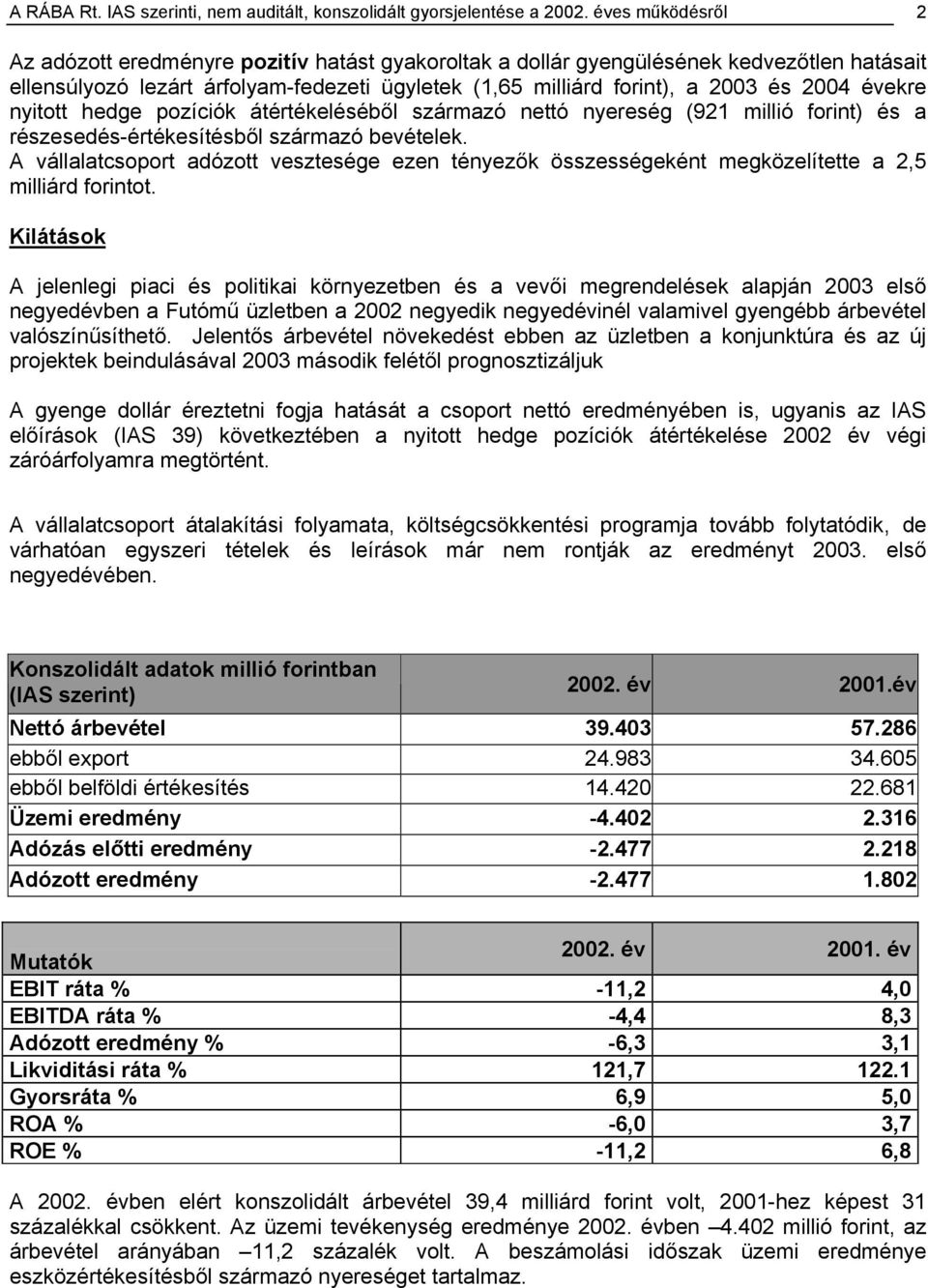 évekre nyitott hedge pozíciók átértékeléséből származó nettó nyereség (921 millió forint) és a részesedés-értékesítésből származó bevételek.