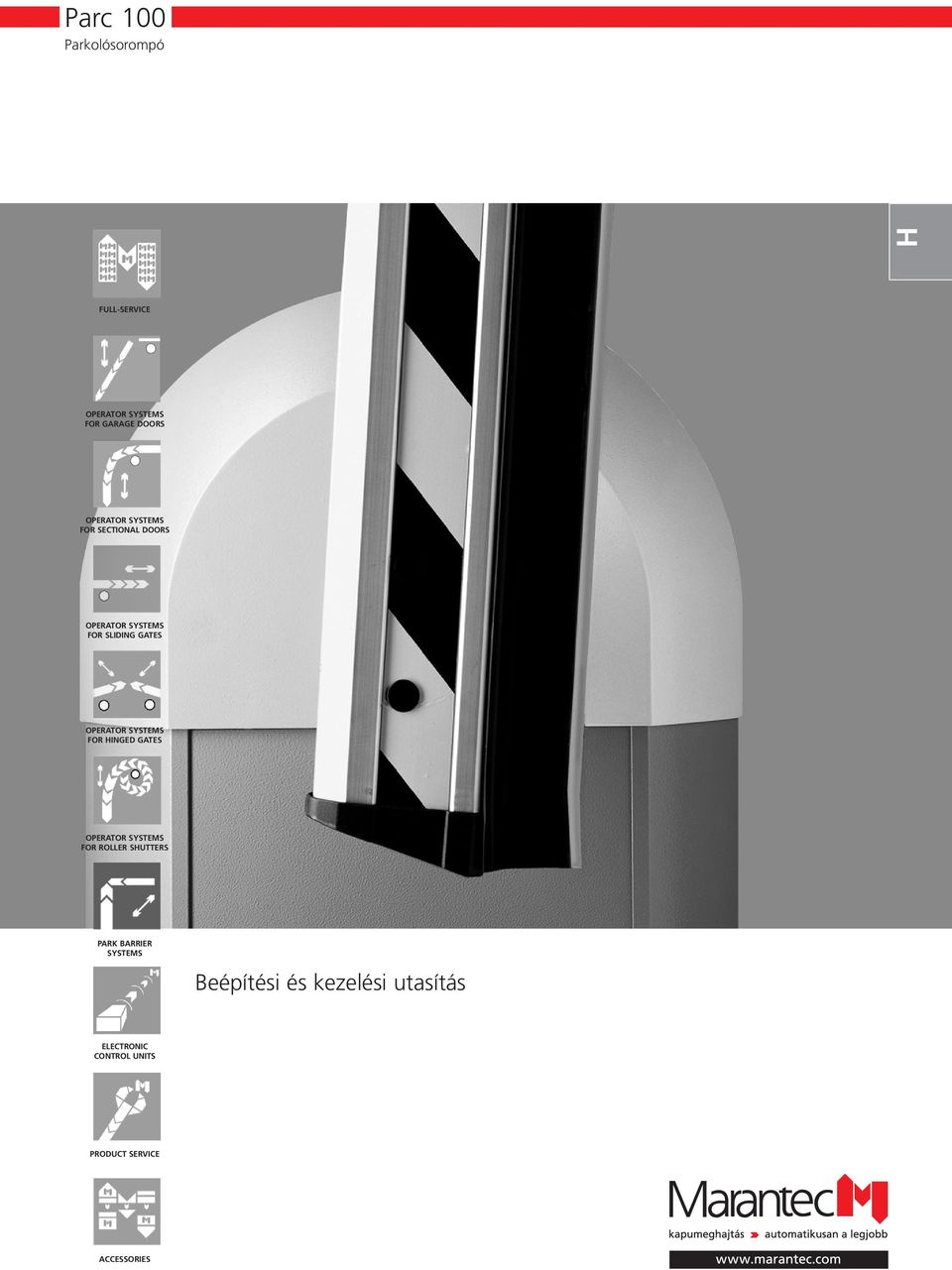 OPERATOR SYSTEMS FOR HINGED GATES OPERATOR SYSTEMS FOR ROLLER SHUTTERS PARK