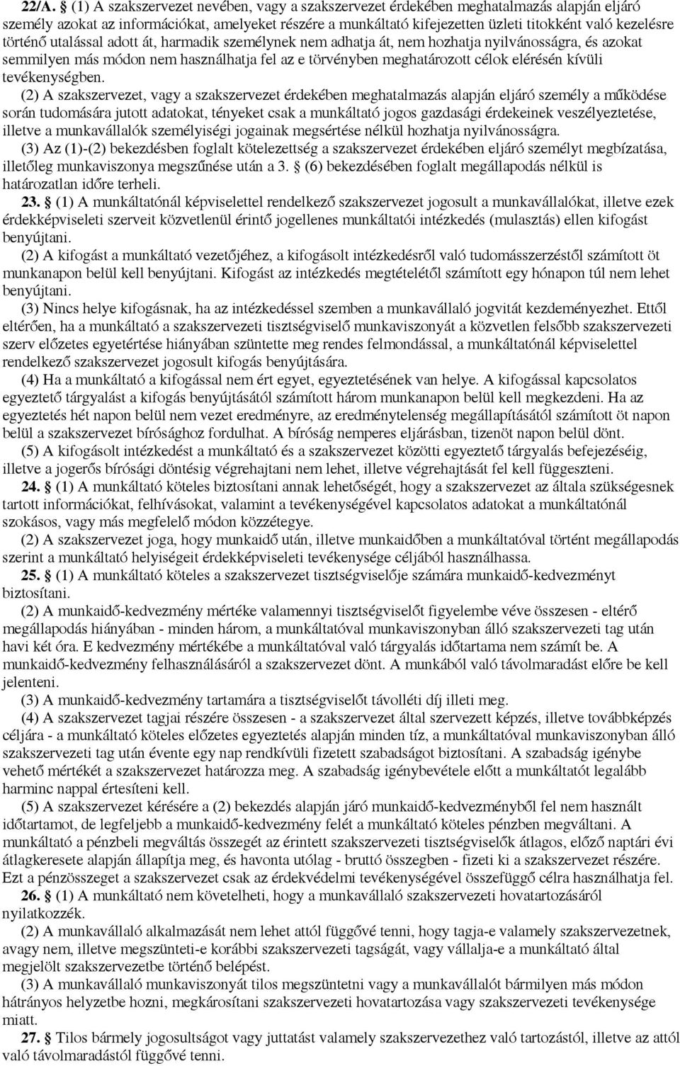 kívüli tevékenységben.