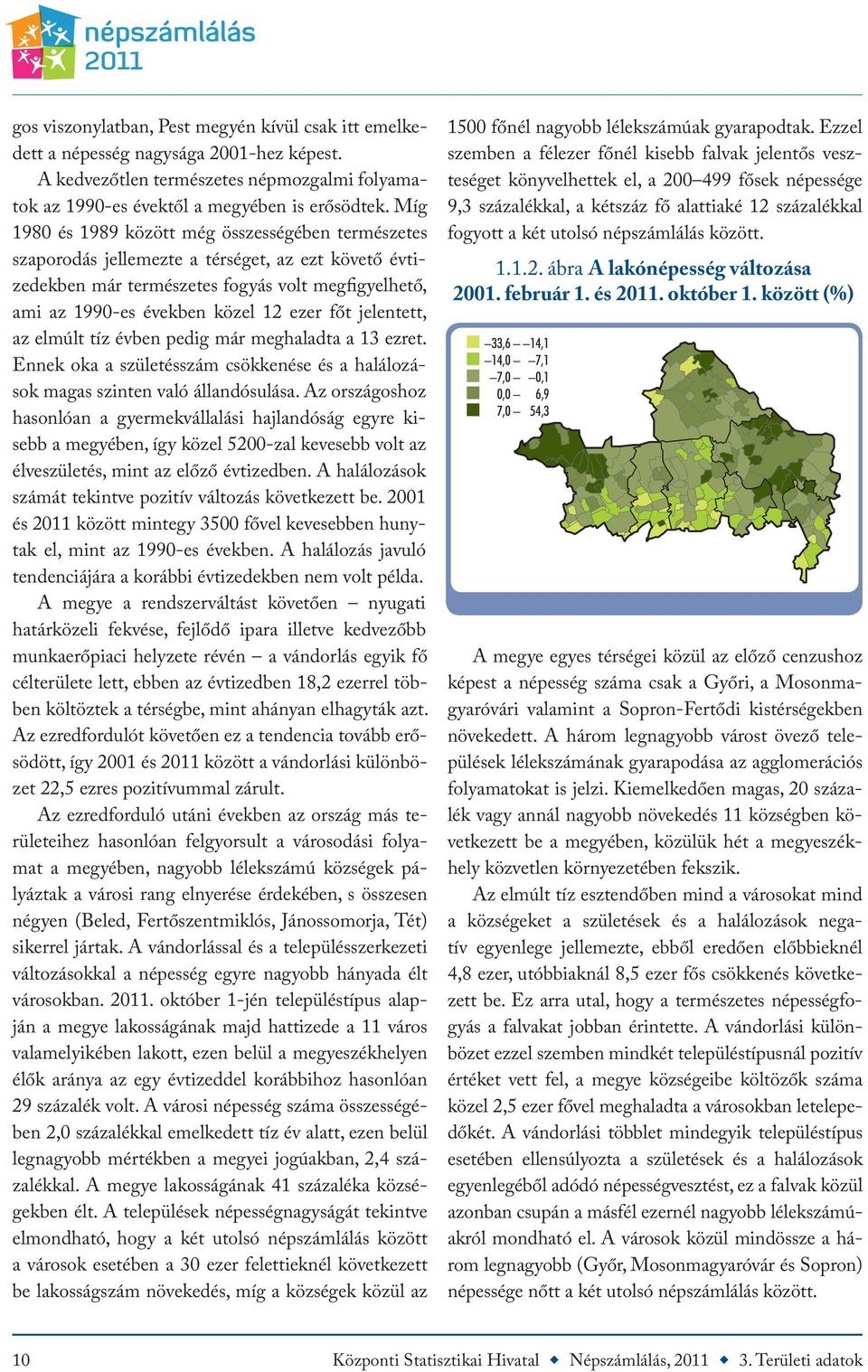 jelentett, az elmúlt tíz évben pedig már meghaladta a 13 ezret. Ennek oka a születésszám csökkenése és a halálozások magas szinten való állandósulása.