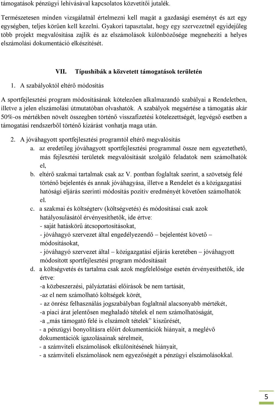 Típushibák a közvetett támogatások területén 1.