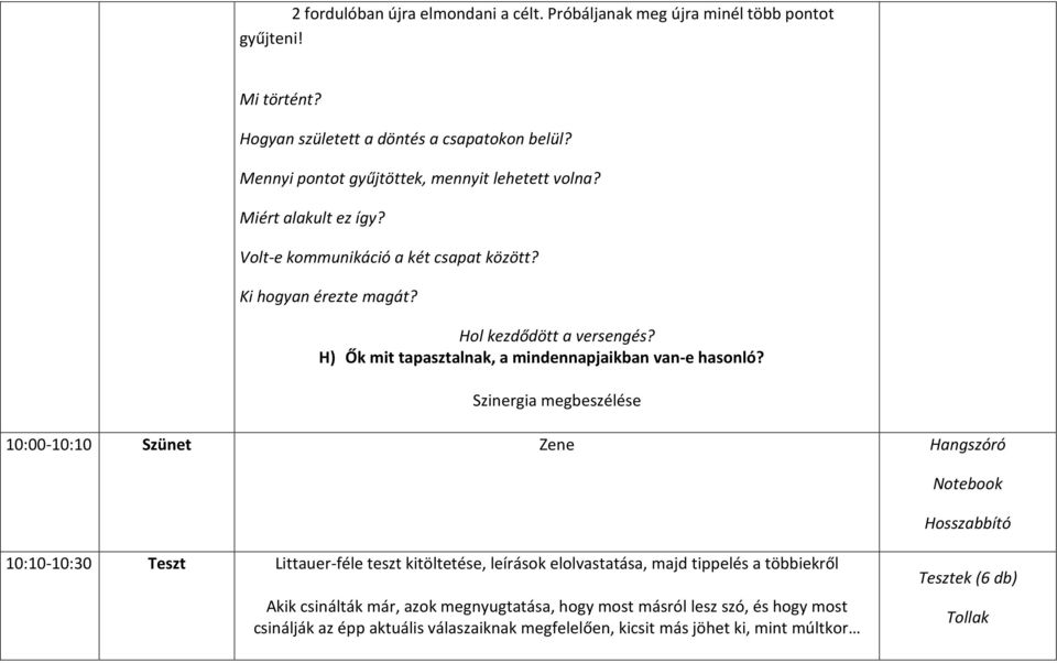 H) Ők mit tapasztalnak, a mindennapjaikban van-e hasonló?