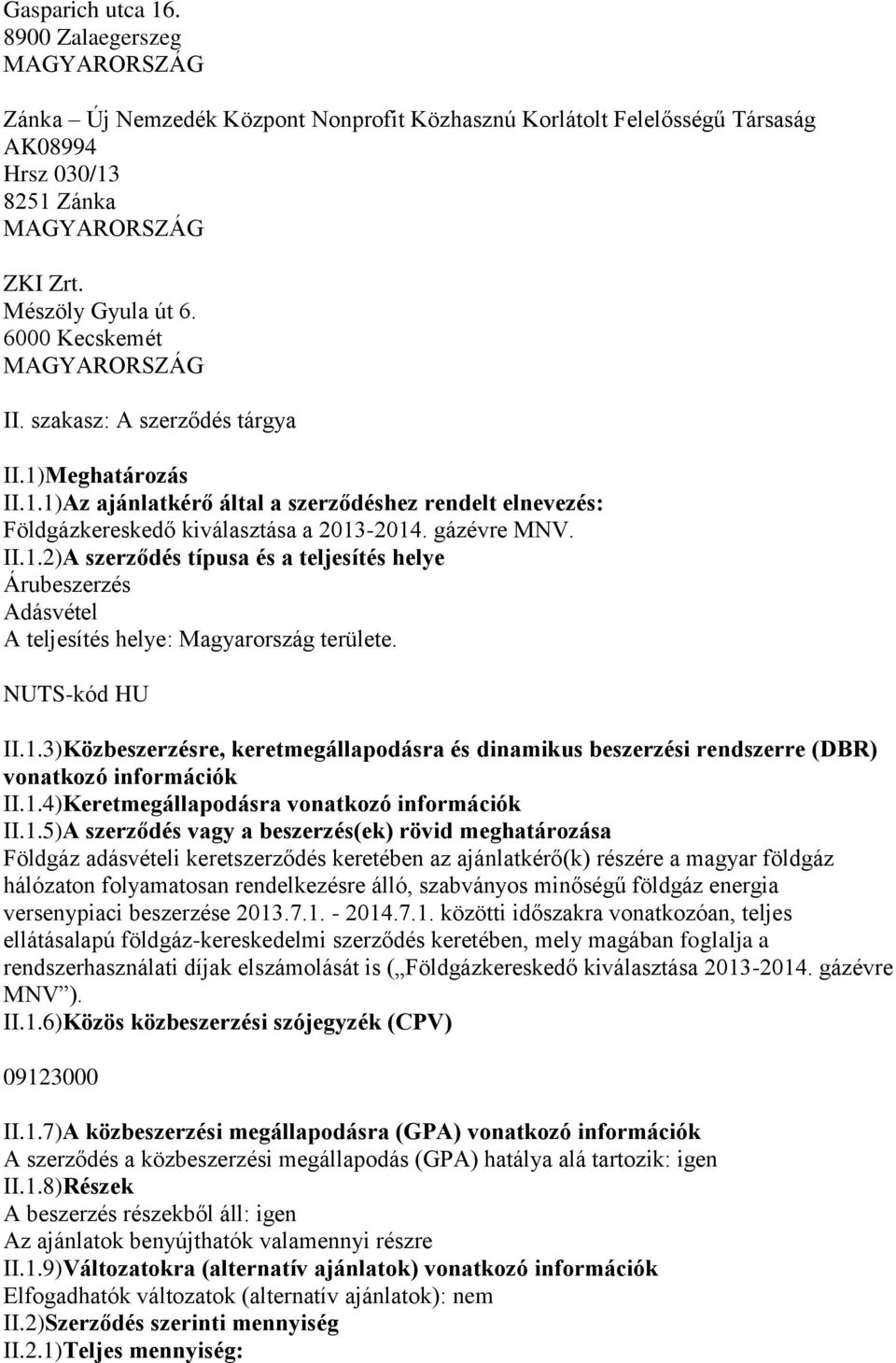 NUTS-kód HU II.1.