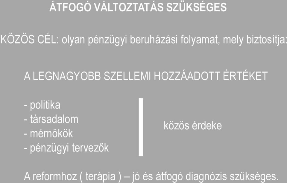 HOZZÁADOTT ÉRTÉKET - politika - társadalom - mérnökök - pénzügyi