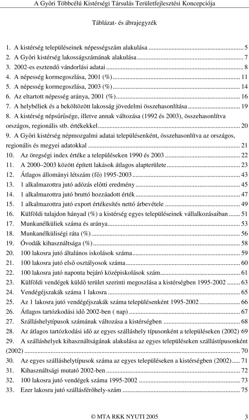 A helybéliek és a beköltözött lakosság jövedelmi összehasonlítása... 19 8. A kistérség népsőrősége, illetve annak változása (1992 és 2003), összehasonlítva országos, regionális stb. értékekkel... 20 9.