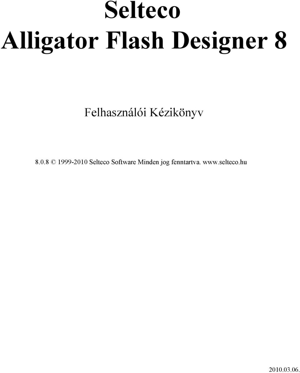 Kézikönyv 8.0.
