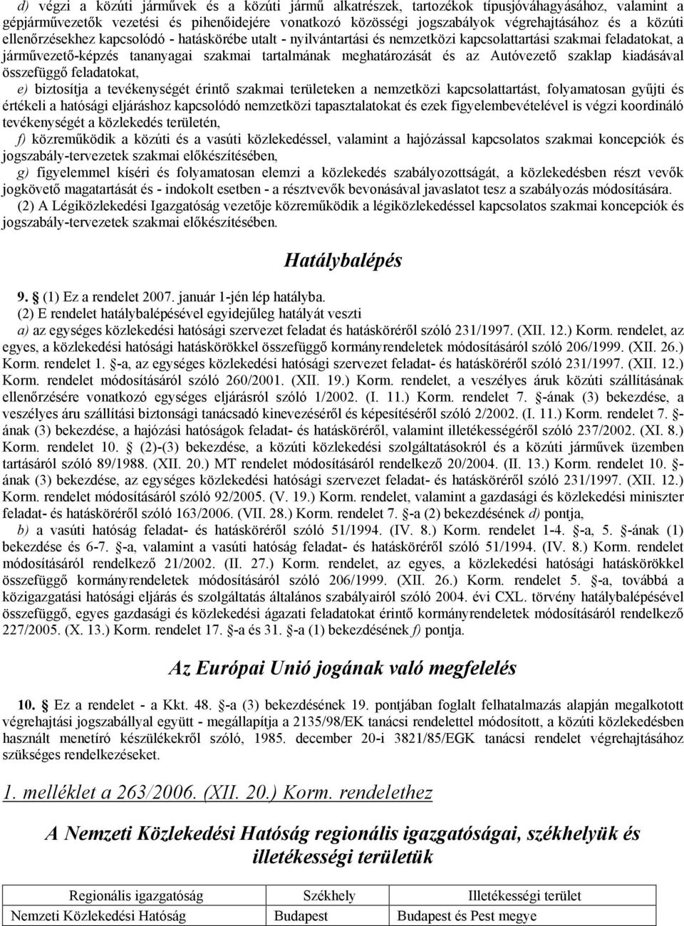 Autóvezető szaklap kiadásával összefüggő feladatokat, e) biztosítja a tevékenységét érintő szakmai területeken a nemzetközi kapcsolattartást, folyamatosan gyűjti és értékeli a hatósági eljáráshoz
