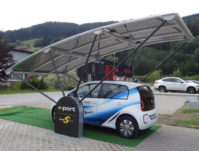 PVP árnyékoló héjazat nélküli napelemek Gépjármű beállók