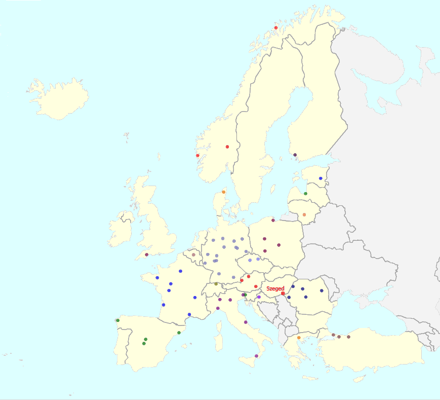 Hová lehet menni? Kizárólag az SZTE ÁJTK által megkötött bilaterális szerződések szerinti partneregyetemekhez.