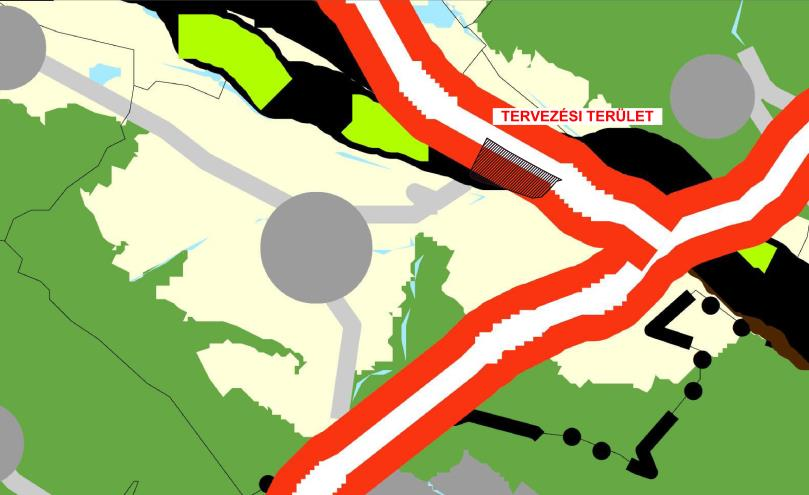 10 sz. fő - Külső-Vs utc - Szent Flórián utc áltl htárolt terület eseti HÉSZ módosítás 13 1.2. A területrendezési tervekkel vló összefüggések vizsgált 1.2.1. Az Országos Területrendezési Terv
