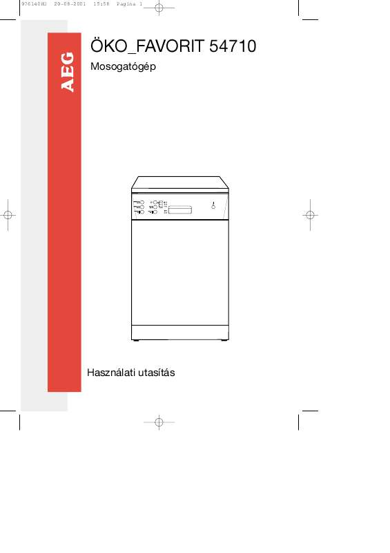 Elolvashatja az ajánlásokat a felhasználói kézikönyv, a műszaki vezető, illetve a telepítési útmutató AEG-ELECTROLUX FAV54710.
