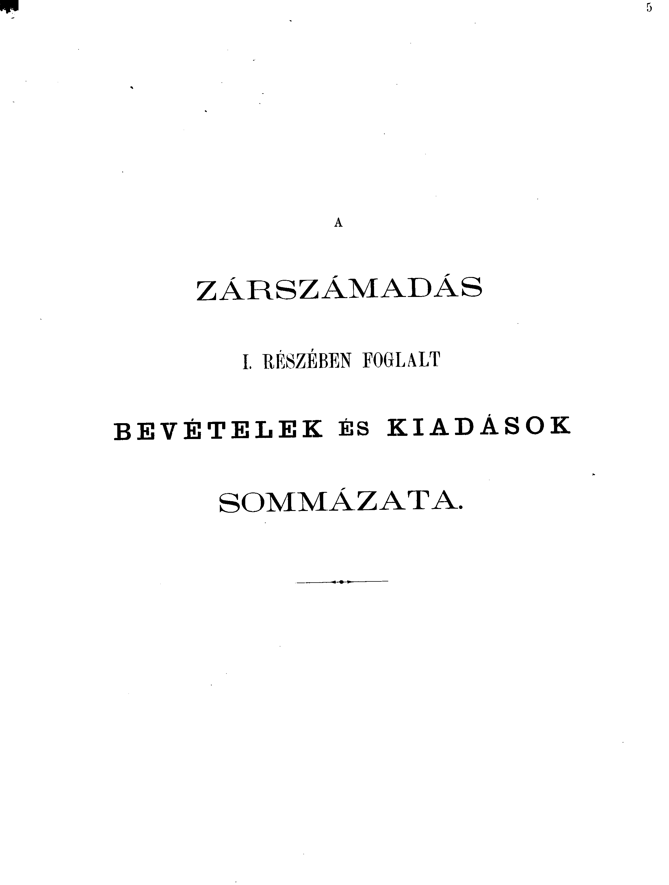 ZÁRSZÁMADÁS I.