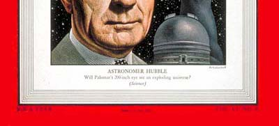 Hubble forradalma 1920-29: Edwin Hubble a minden korábbinál jobb felbontású, Palomar-hegyi új távcsővel Változócsillagot (Cefeidát) fedez fel az