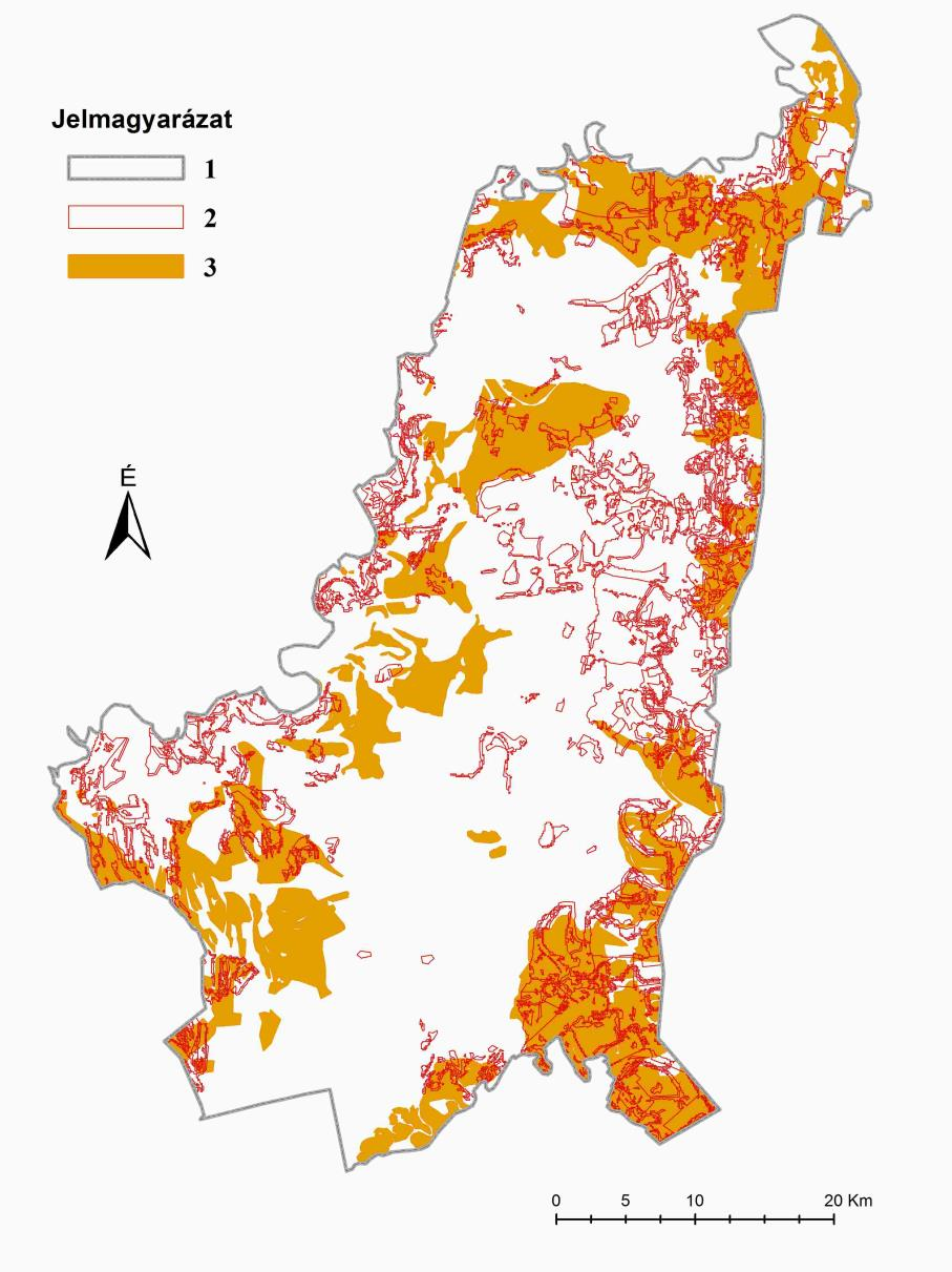 összefüggést mutat a terület domborzati, hidrológiai és termőhelyi adottságaival (73. és 74. ábrák). Szántóföldi művelés a 18.