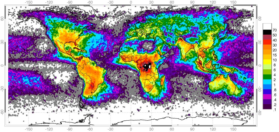 26. ábra: A NASA által készített vörös lidérc a fénylő zivatarfelhő felett (http://earthobservatory.nasa.gov) 6.