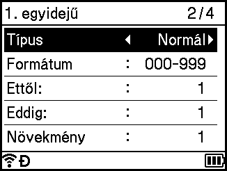 Címke nyomtatása a P-touch címkekészítő készülék billentyűzete segítségével d Nyomja meg az OK vagy Enter gombot a címkék képének képernyőn való megjelenítéséhez.