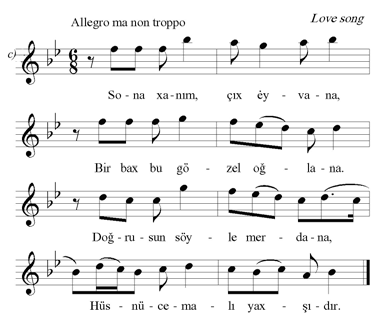 Egyedi ion dallamok Mint láttuk, az alsó szo hang igen ritkán fordul elő, még díszítésekben sem igen látjuk.