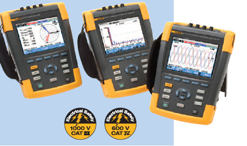 Fluke 430 sorozat II Háromfázisú hálózat minőség és energia analizátorok Még részletesebb hálózat minőség analizáló képesség és új Fluke szabadalom szerinti energia költséghatás funkció Műszaki