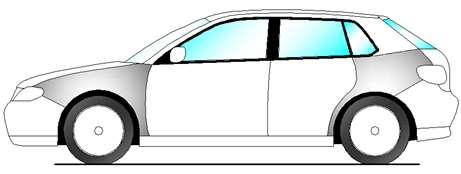 alsó szögéhez vezet. (251-1 ábra). visible part of the rear window (Drawing 251-1). 4 ajtós gépjármű / 4- door car Voiture à 4 portes / 4-door car 5 ajtós gépjármű / 5-door car 251-1 2.5.8 Szellőzőrács Louvres Drótszálak kombinációja, amely a mögötte lévő tárgyat eltakarja, a levegő áramlását pedig biztosítja, amikor merőlegesen a nyílás felszínére néz.