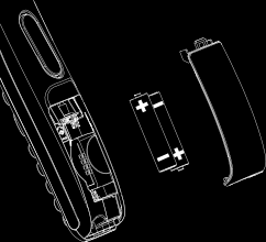 A telefon üzembe helyezése Az akkuk behelyezése Nyissa fel az elemtartó rekeszt. Tegye be az akkukat az akkutartó rekeszbe. Csukja vissza az elemtartó rekesz fedelét.