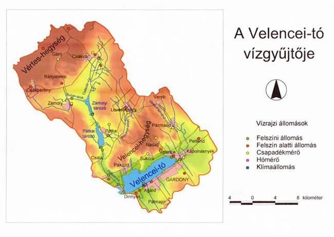 A Velencei-tó vízgyűjtőterülete Néhány ált.