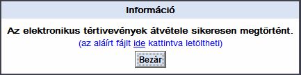 3. "Borítékok". Sorszámozva egymás alatt jelennek meg a virtuális borítékok és adataik. Azonos sorban jelenik meg a címzett neve.