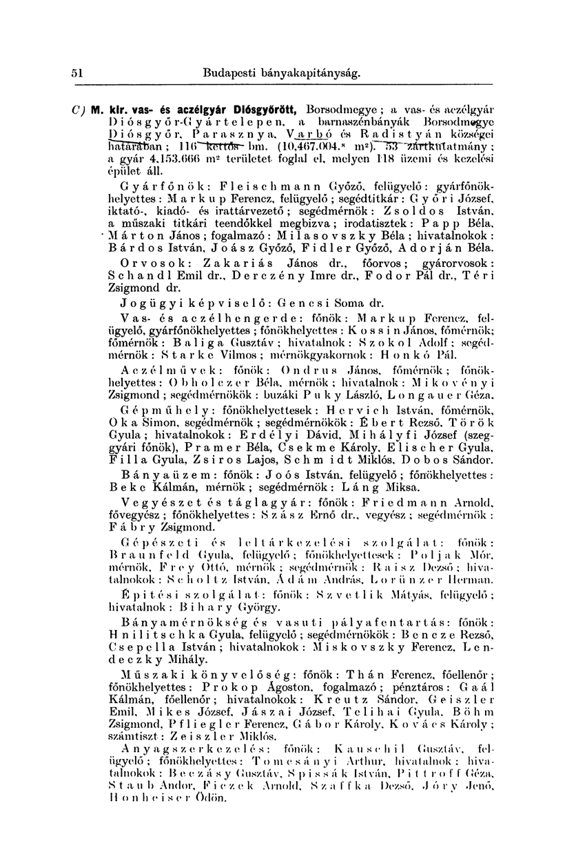 126 B udapesti bányakapi tányság. C) M. kir.