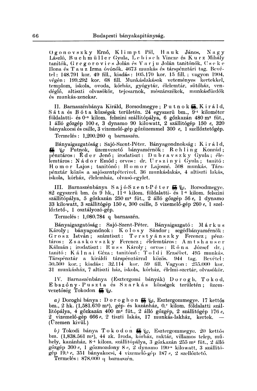 66 Budapesti bányakapitányság.