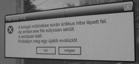 Hibaüzenet egy