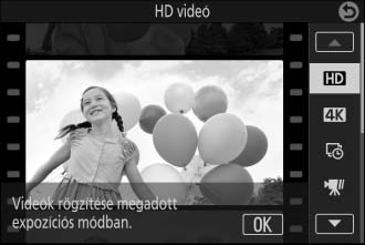 v Haladó videó beállításai Haladó videó módban nem csupán HD videók készítésére van lehetősége, hanem különféle hatásokkal is rögzíthet videókat.